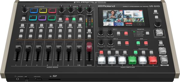 Roland VR-120HD, VR-120HD UAE, direct streaming AV mixer, Roland AV mixer Dubai, professional streaming mixer UAE Camera Accessories