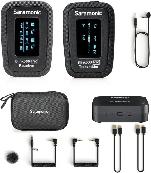 Saramonic Blink500 Pro B1   Dual Channel Wireless Microphone for DSLR  Smartphones   More Professional Audio