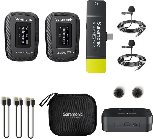Saramonic Blink500 Pro B6   Dual Channel Wireless Microphone System for Professional Quality Audio Professional Audio