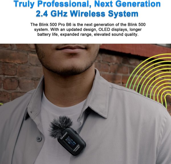 Saramonic Blink500 Pro B6   Dual Channel Wireless Microphone System for Professional Quality Audio Professional Audio