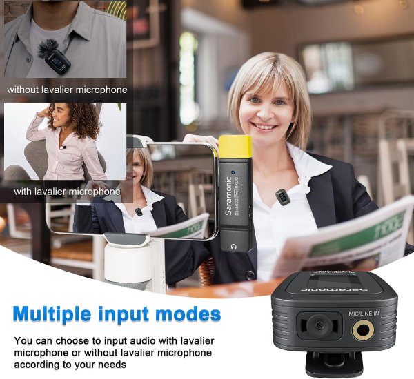 Saramonic Blink500 Pro B6   Dual Channel Wireless Microphone System for Professional Quality Audio Professional Audio