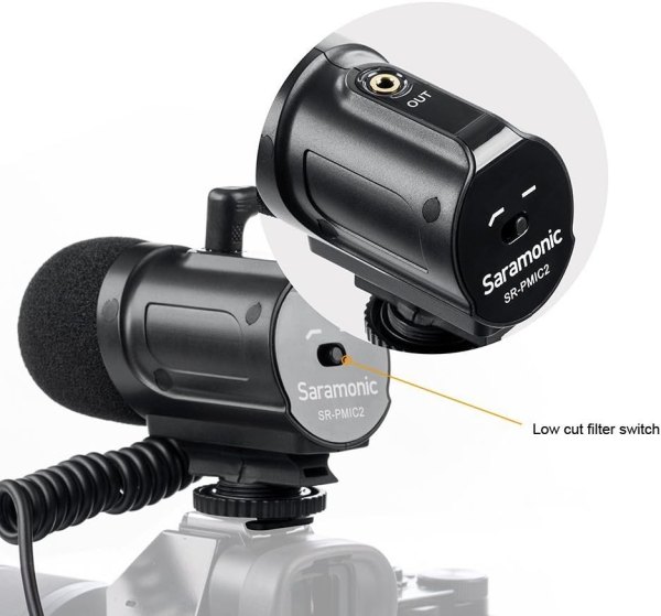 Saramonic SR PMIC2   Stereo Cardioid Condenser Microphone  Battery Free  Professional Audio