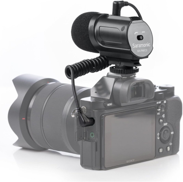 Saramonic SR PMIC2   Stereo Cardioid Condenser Microphone  Battery Free  Professional Audio