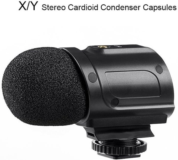 Saramonic SR PMIC2   Stereo Cardioid Condenser Microphone  Battery Free  Professional Audio