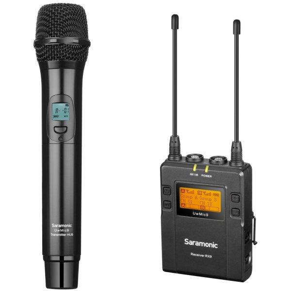 Saramonic UwMic9 HU9   Wireless UHF Handheld Cardioid Microphone Transmitter Professional Audio