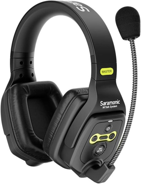 Saramonic WiTalk WT5D 5 Person Full Duplex 1 9GHz Wireless Intercom System with Dual Ear Headsets Hub and Hard Case Professional Audio