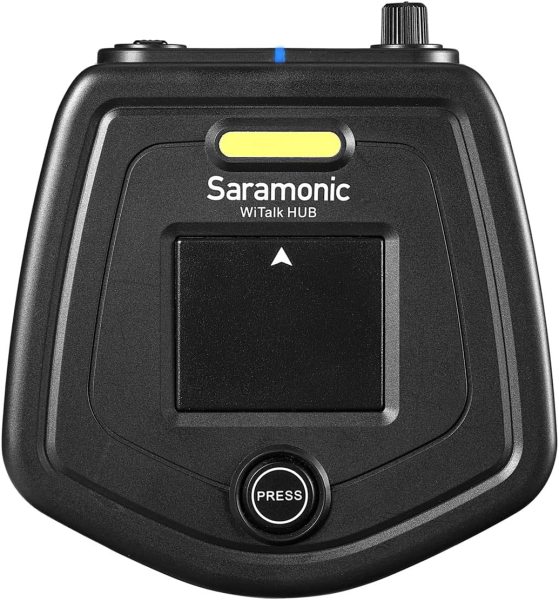 Saramonic WiTalk WT5D 5 Person Full Duplex 1 9GHz Wireless Intercom System with Dual Ear Headsets Hub and Hard Case Professional Audio