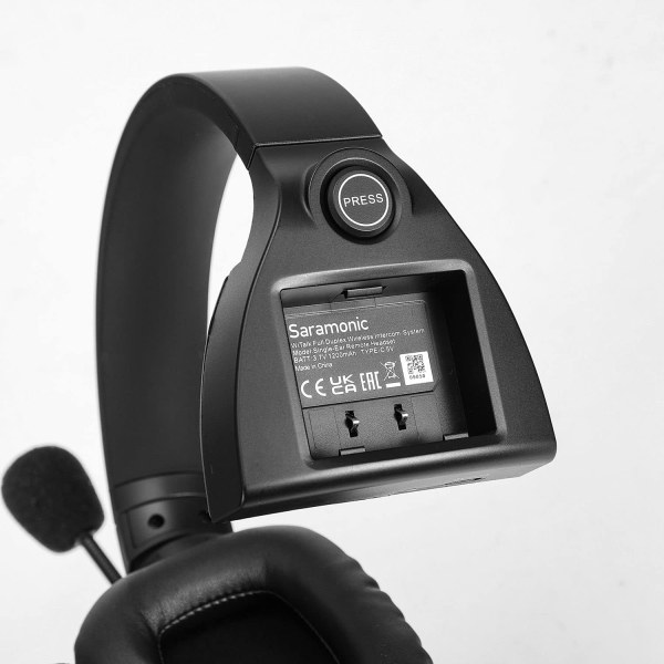 Saramonic WiTalk WT5S 5 Person Full Duplex Wireless Intercom System with Single Ear Headsets  1 9 GHz    Hard Case  Battery Charger   5x Headsets   40 Professional Audio