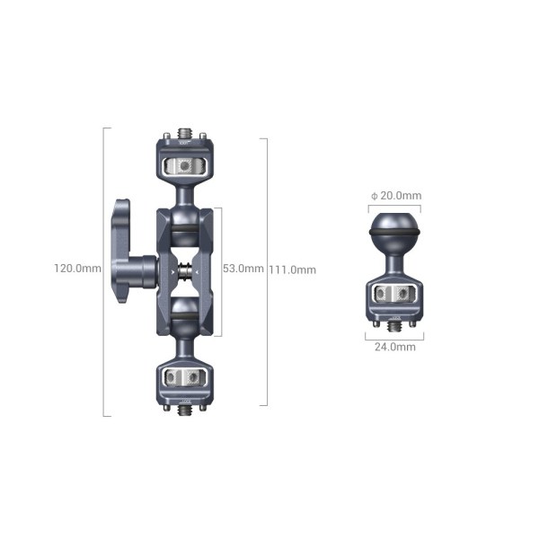 SmallRig 3873 Magic Arm with Dual Ball Heads     Compact  Secure  and Reliable Others