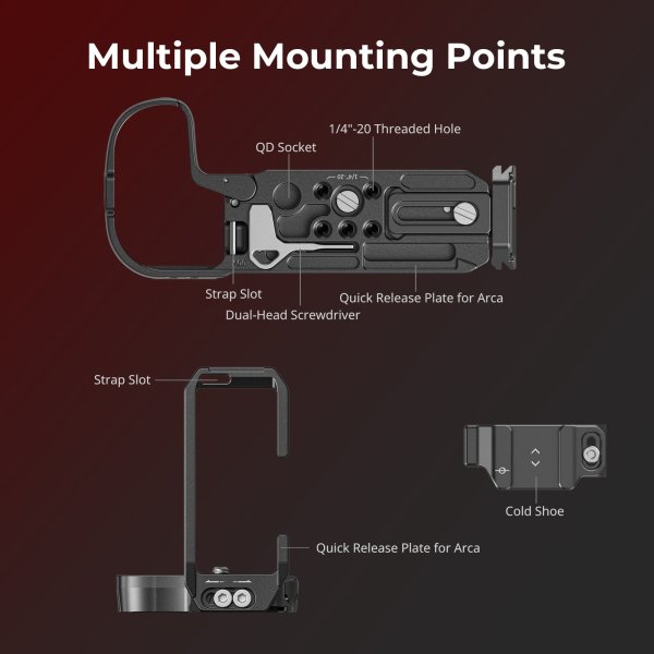 SmallRig L Shape Mount Plate for Canon EOS R5 Mark II 4983     Precision  Stability  and Versatility Others