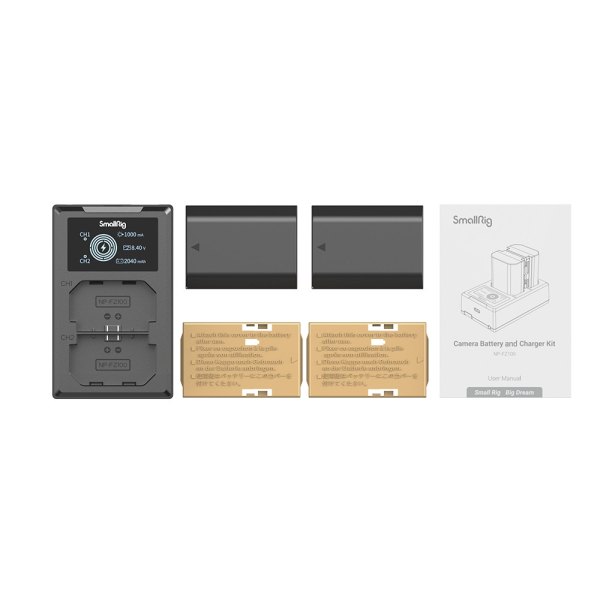 SmallRig NP FZ100 Camera Battery and Charger Kit 3824B Battery & Grip