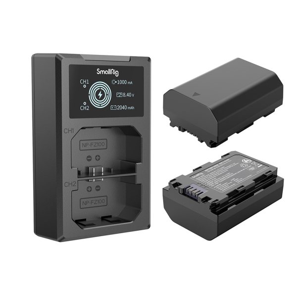 SmallRig NP FZ100 Camera Battery and Charger Kit 3824B Battery & Grip