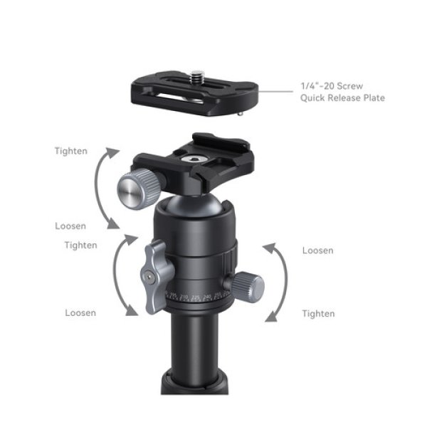 SmallRig VT 20 Aluminum Mini Tripod with Ball Head Tripods