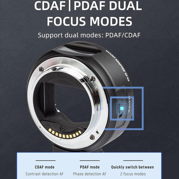 VILTROX EF E5 Smart Lens Adapter with OLED Screen for Canon EF EF S to Sony E Mount Lens & Accessories