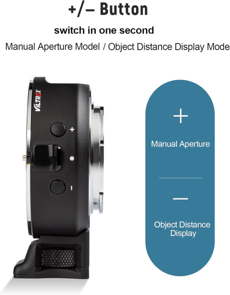 VILTROX EF E5 Smart Lens Adapter with OLED Screen for Canon EF EF S to Sony E Mount Lens & Accessories