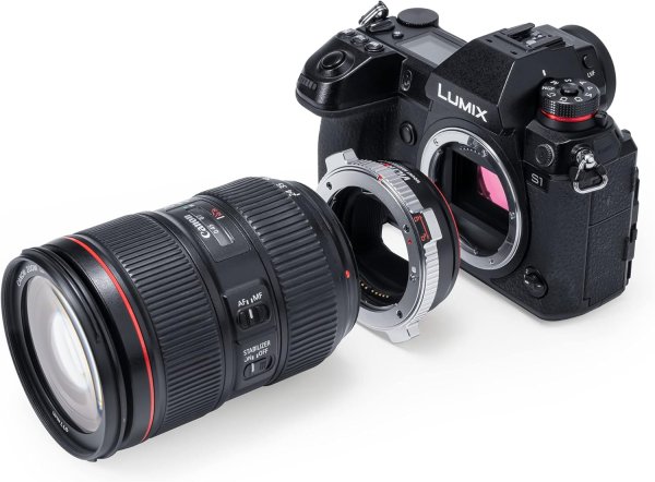 VILTROX EF L Pro Auto Focus Lens Mount Adapter with Security Lock Lens & Accessories