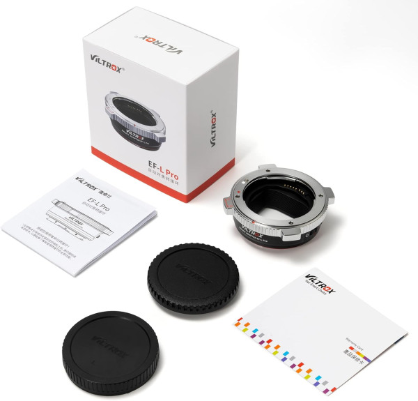 VILTROX EF L Pro Auto Focus Lens Mount Adapter with Security Lock Lens & Accessories
