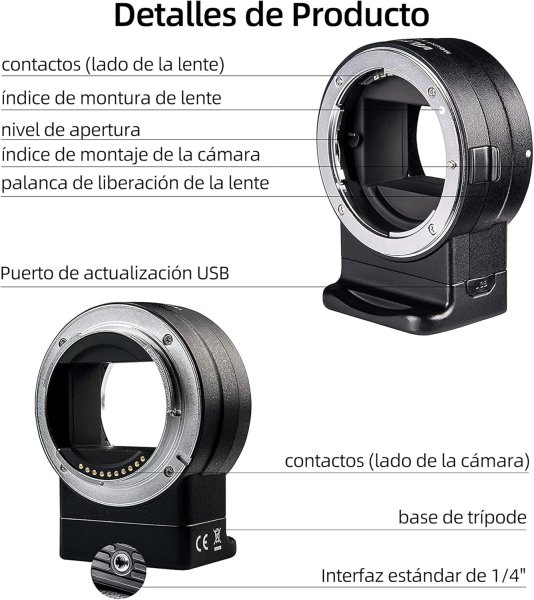 VILTROX NF E1 Auto Focus Lens Adapter for Nikon F Lens to Sony E Mount Lens & Accessories