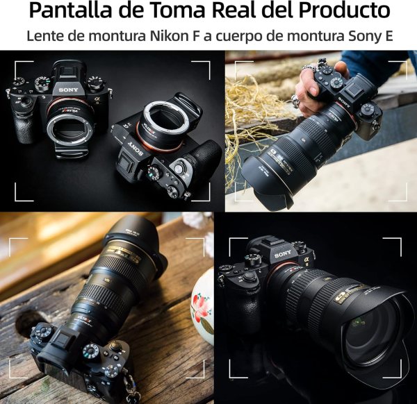 VILTROX NF E1 Auto Focus Lens Adapter for Nikon F Lens to Sony E Mount Lens & Accessories