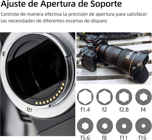 VILTROX NF E1 Auto Focus Lens Adapter for Nikon F Lens to Sony E Mount Lens & Accessories