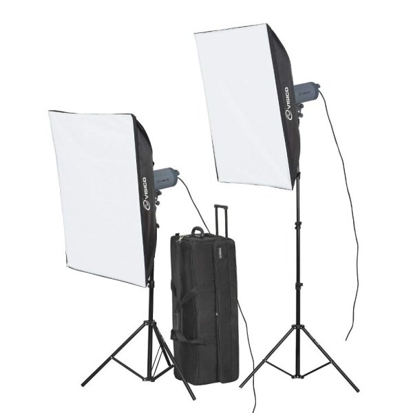 VISICO VL 200Plus Softbox Kit          Professional Photography Lighting Solution Studio Set