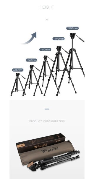WEIFENG WF 701 Professional Tripod Tripods
