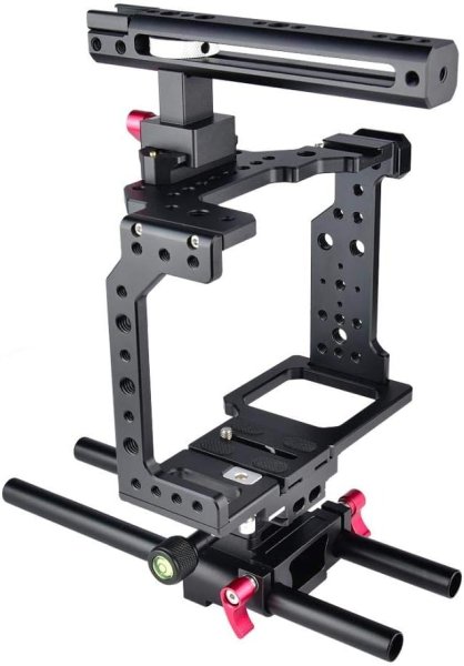 YELANGU C8 YLG0910 Handle Video Camera Cage Stabilizer(Black) Others