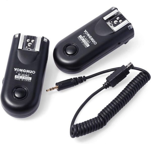 YONGNUO RF 603N II Wireless Flash Trigger Kit for Canon    2 4GHz  120m Range Flashes Trigger & Remote