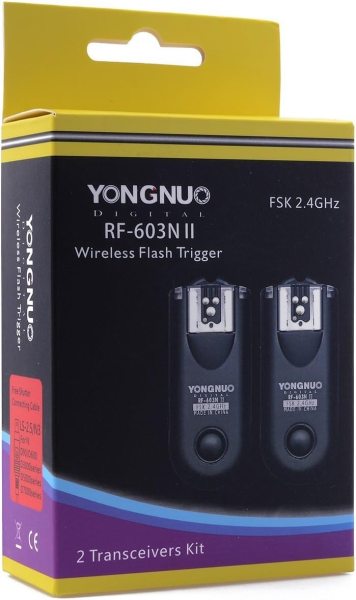 YONGNUO RF 603N II Wireless Flash Trigger Kit for Canon    2 4GHz  120m Range Flashes Trigger & Remote