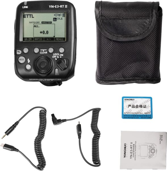 Yongnuo Speedlite Transmitter YN E3 RT II     Wireless Flash Control for Canon Flashes Trigger & Remote