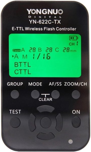 YONGNUO YN-622C-TX TTL Wireless Flash Trigger â€“ Black for Canon Speedlites Flashes Trigger & Remote