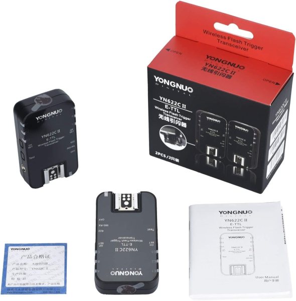 YONGNUO YN 622CAN Wireless Flash Trigger Transceiver Set for Canon E-TTL Speedlites Flashes Trigger & Remote