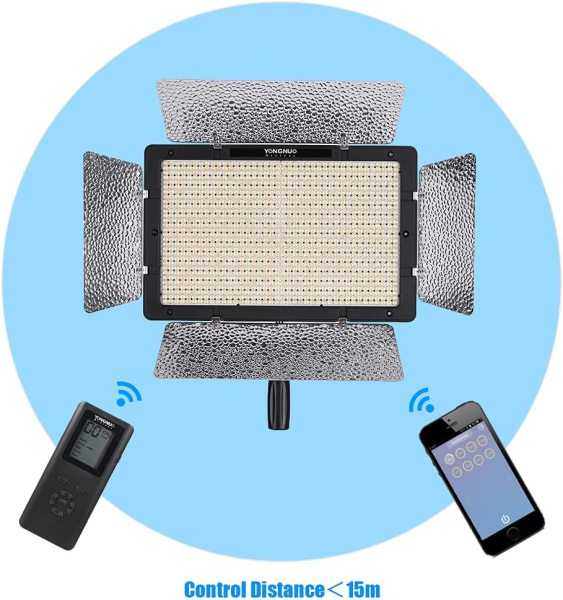 YONGNUO YN1200 Pro LED Video Light 5500K with Adjustable Brightness   APP Control Lighting