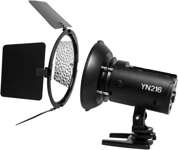 YONGNUO YN216 LED Video Light 5600K with 4 Color Plates for DSLR Cameras Lighting