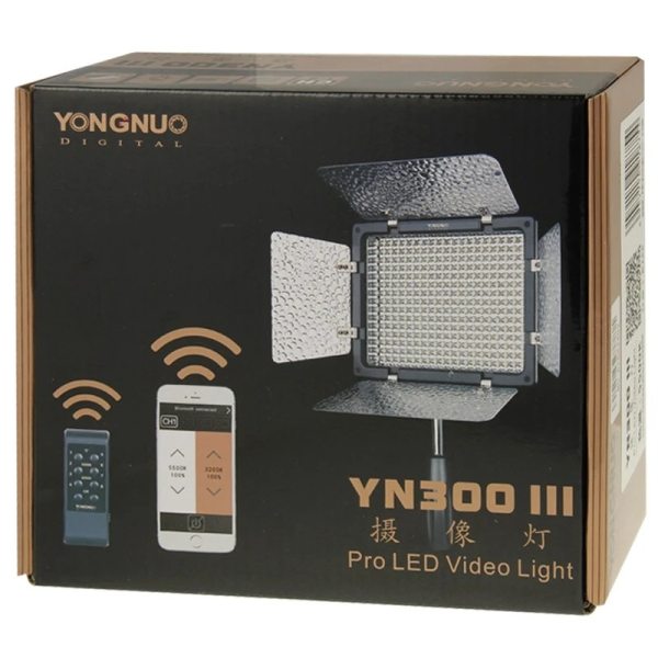 YONGNUO YN300 III LED Video Light 5600K Color Temperature and Adjustable Brightness Lighting