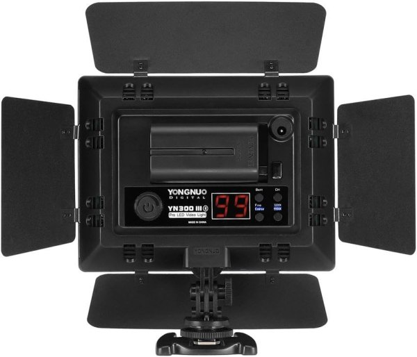 YONGNUO YN300 III LED Video Light 5600K Color Temperature and Adjustable Brightness Lighting