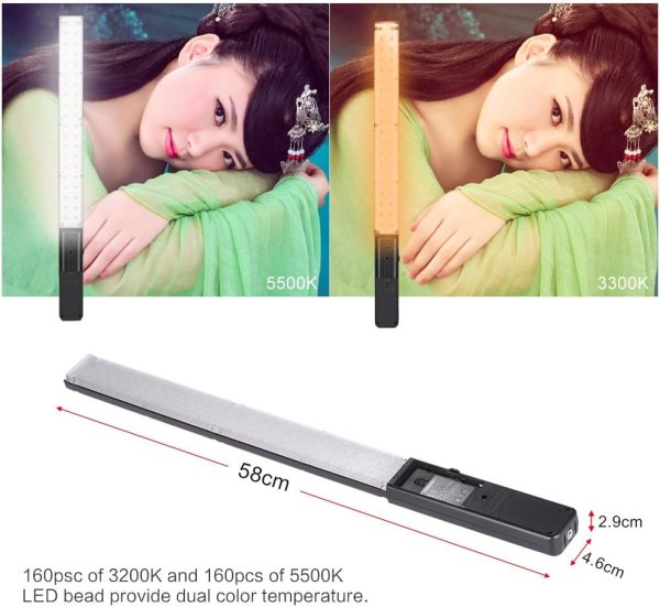 YONGNUO YN360 LED Video Light 3200K 5500K RGB Full Color Handheld Light Wand Lighting