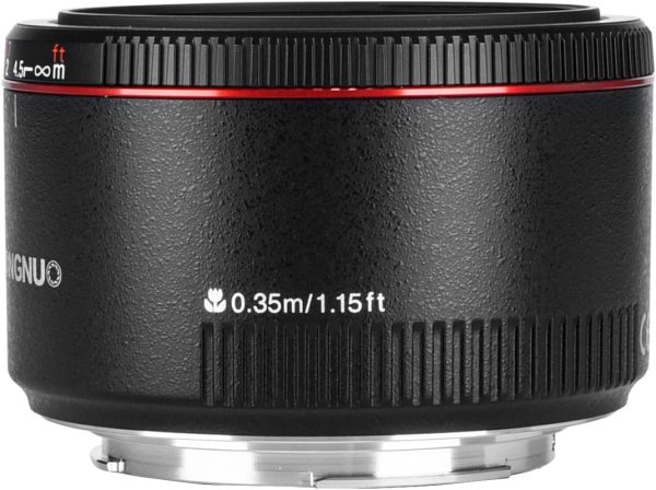 Yongnuo YN50MM F1 8 II AF MF 0 35M Focus Distance Standard Prime Lens Black for Nikon 5D IV 1DX I 200D II 850D 7D 6DII Lens & Accessories