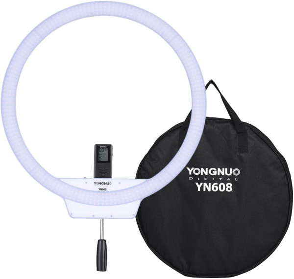 YONGNUO YN608 Bi Color LED Ring Light     3200K 5500K with Wireless Remote Lighting
