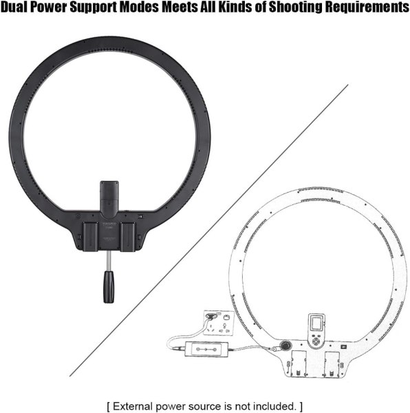 YONGNUO YN608 Bi Color LED Ring Light     3200K 5500K with Wireless Remote Lighting